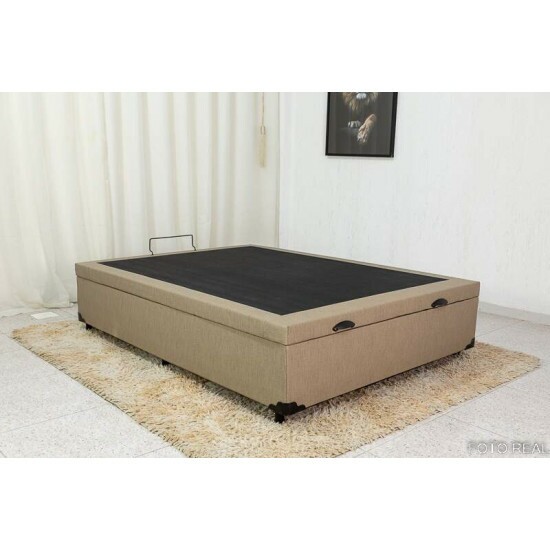 Box Baú Casal Eli Korino Bege Blindado 138x188x42 - Nature