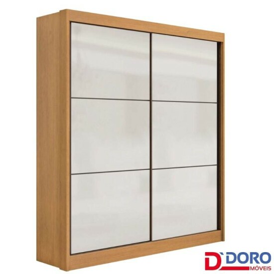 Guarda-roupa Santorini Cinamomo/Off 2 Portas Larg. 1.85m 100% MDF - D Doro